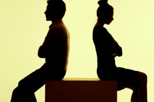 Divorce Back to back couple